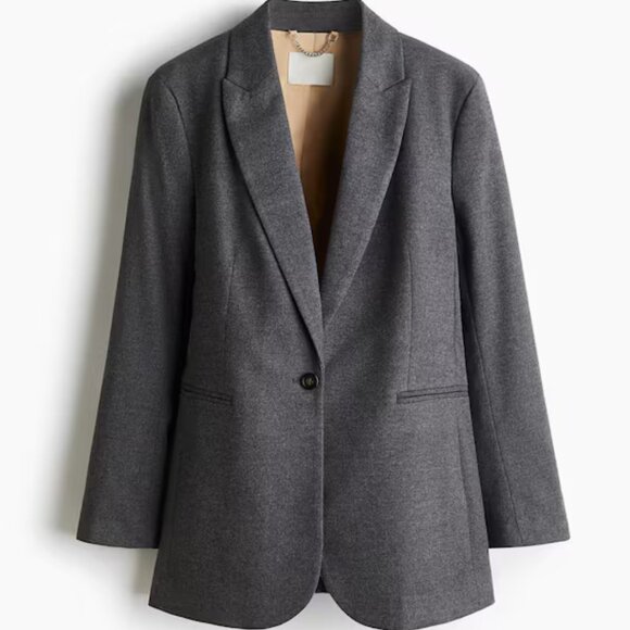 H&M Jackets & Blazers - H&M single breasted blazer, dark grey, XS, NWT